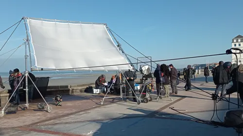 Les caméras de la série HPI avec Audrey Fleurot posées à Wimereux